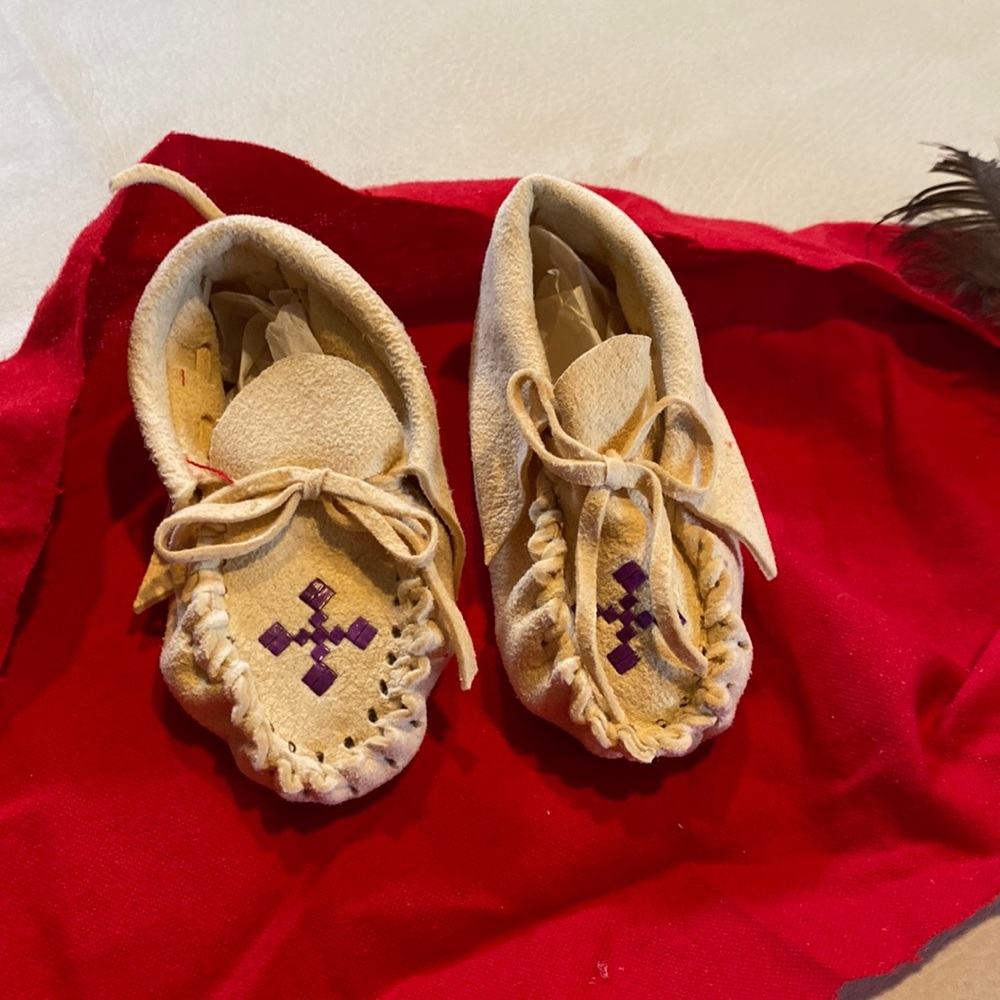Hand made baby moccasins size 1.5